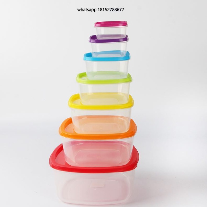 Food Storage And - Rainbow 7pcs Food Container Plastic Food