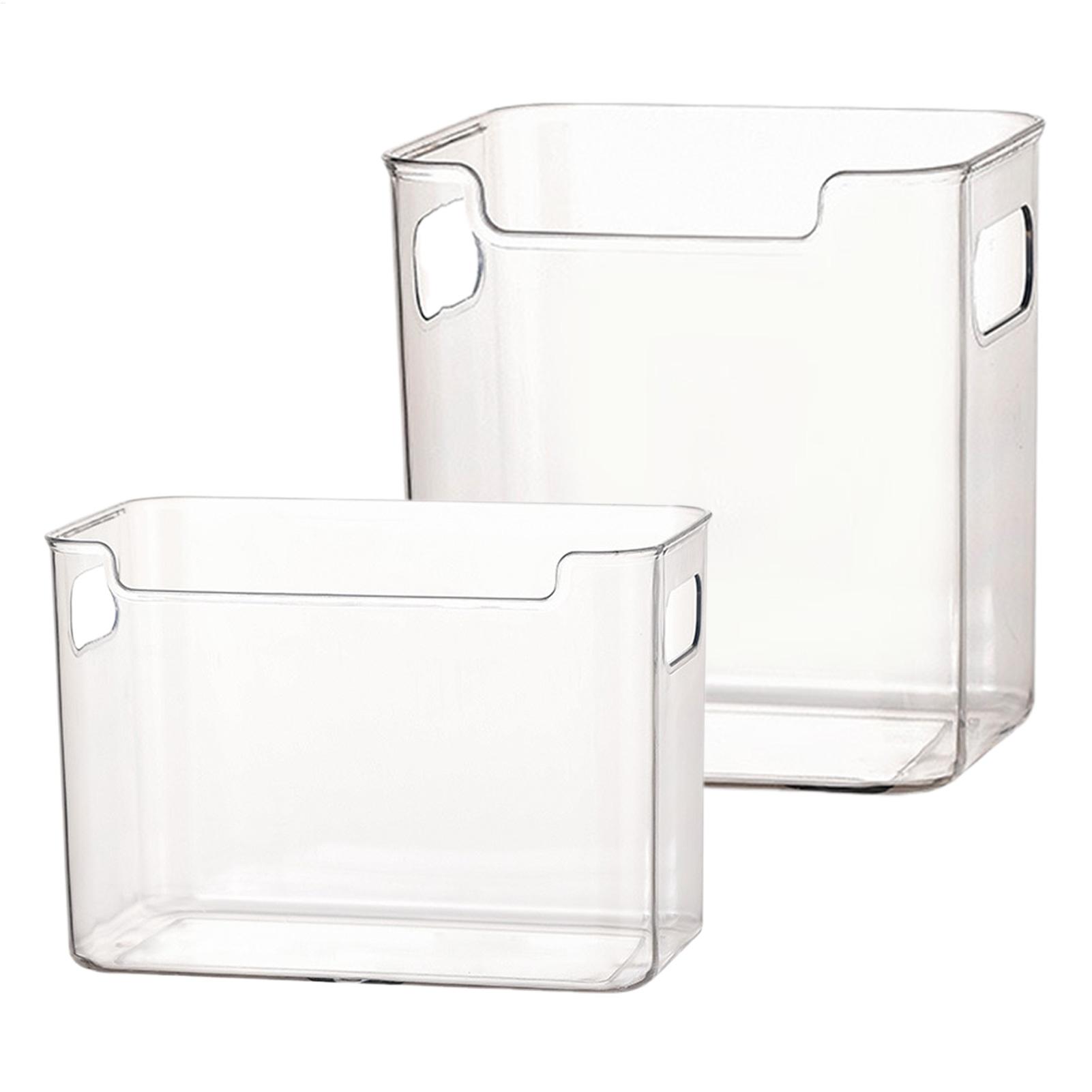 Food Storage Pantry - Refrigerator Bins with Handles Clear Door