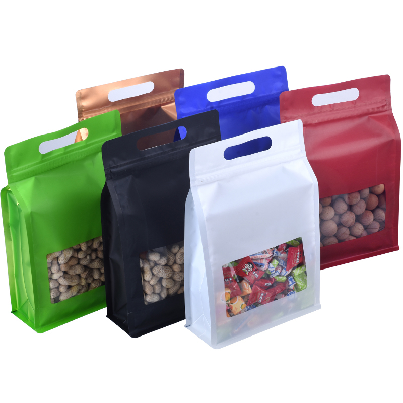 Food Storage Zip Lock Bags - Color Laser Stand Up Pouches Square