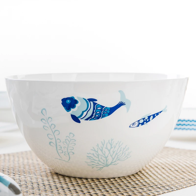 Food Storage Of Plants - 8 Inch, Bone China Big Bowl