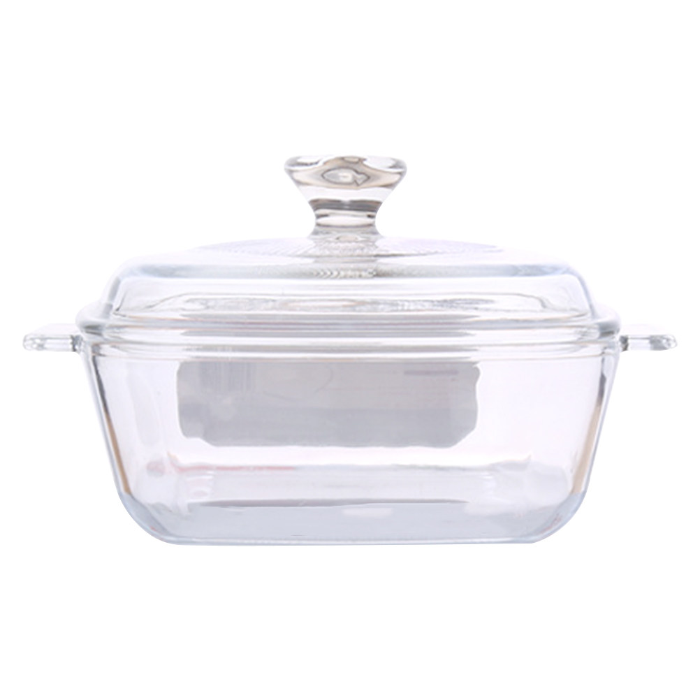 Food Storage Bowls - 1Pcs Heat Resistant Tempered Glass Bowl