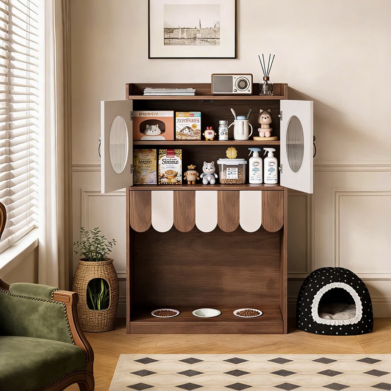 Medieval solid wood cat cantee - Food Storage Medieval review and price