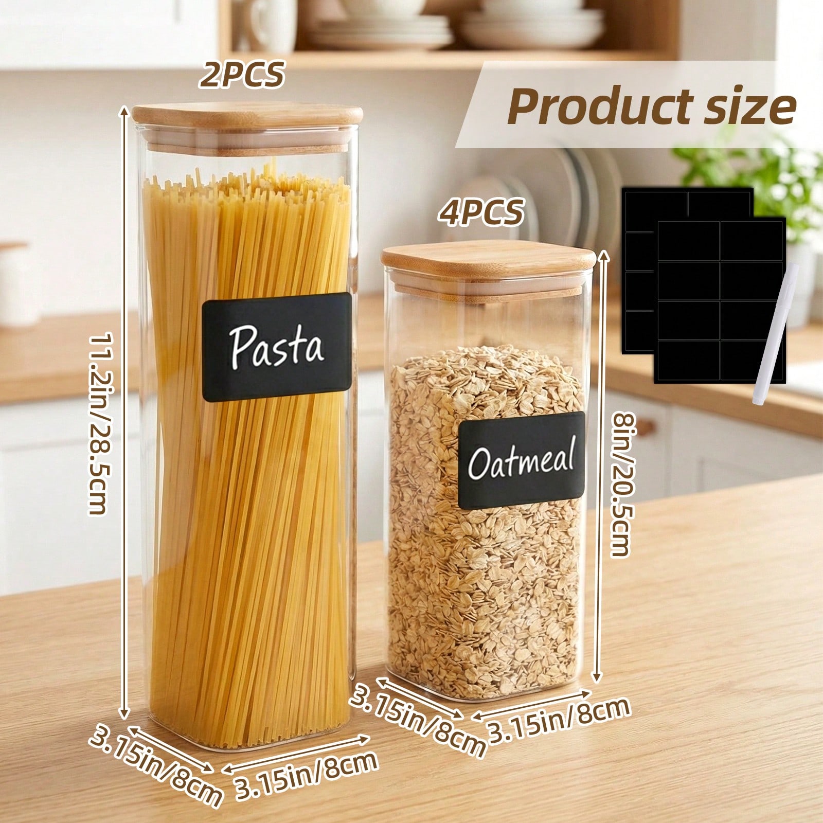 6/12pcs Glass Food Storage Con - Food Storage Pantry review and price