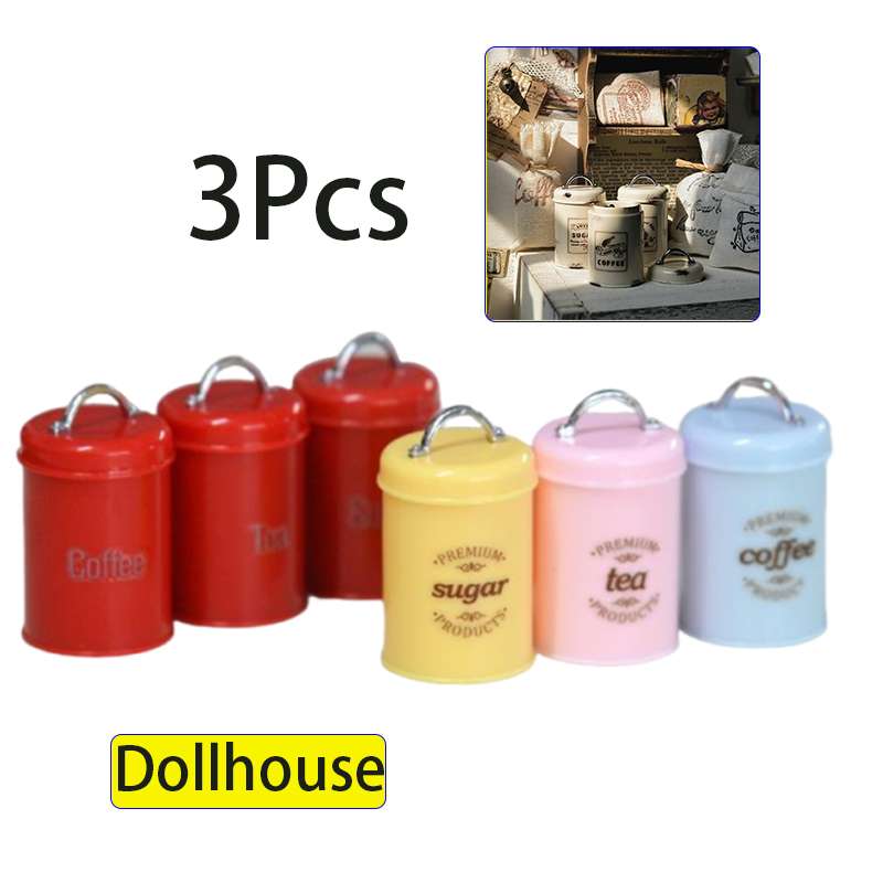 3Pcs Miniature Dollhouse Mini  - Food Storage And review and price