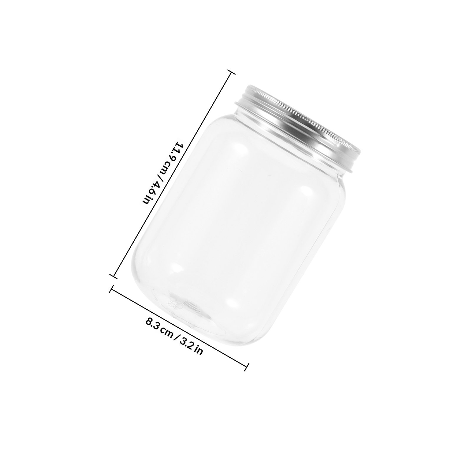 4Pcs Clear Plastic Jars with A - Food Storage Jars review and price