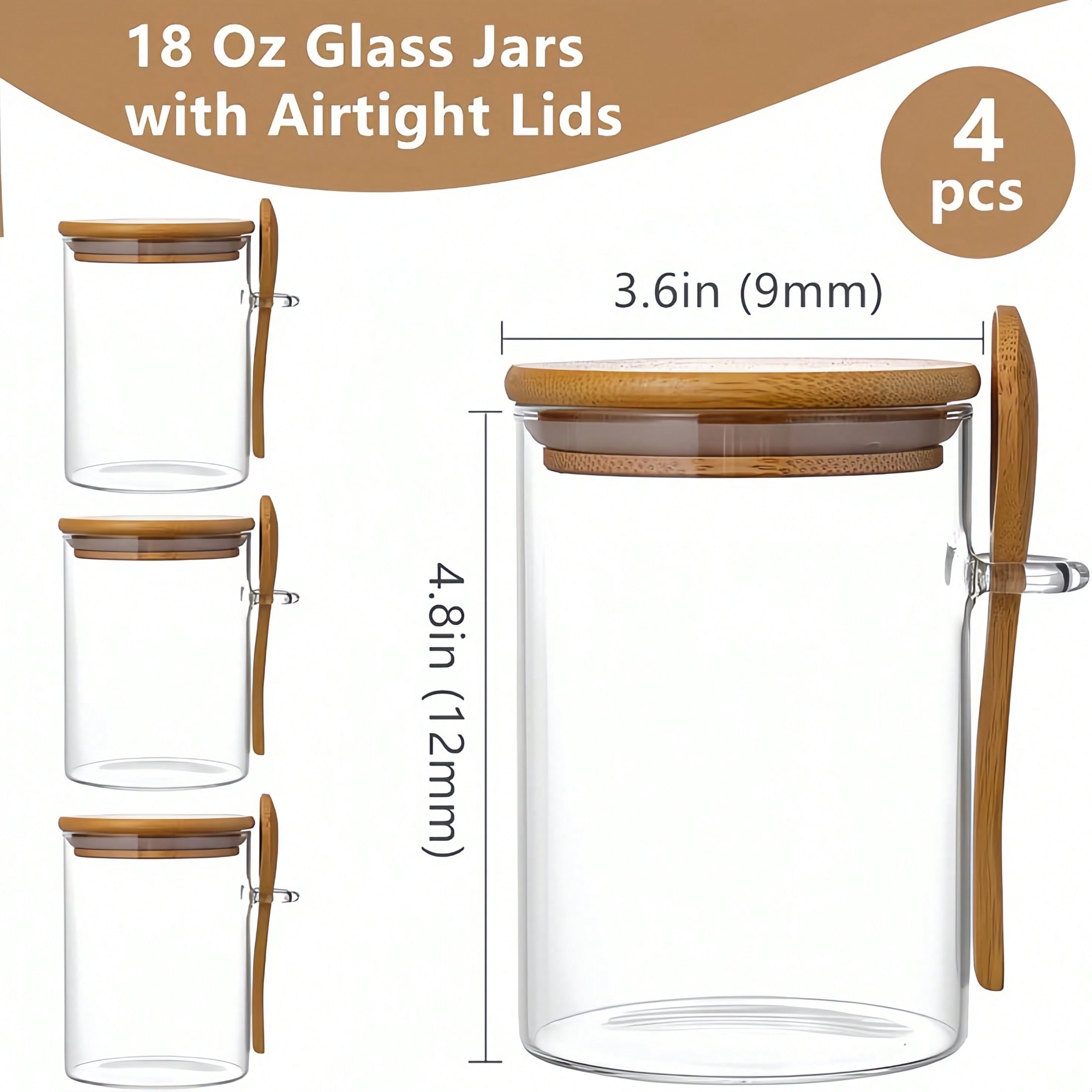 4-Piece Storage Set (Including - Food Storage Glass Jar review and price