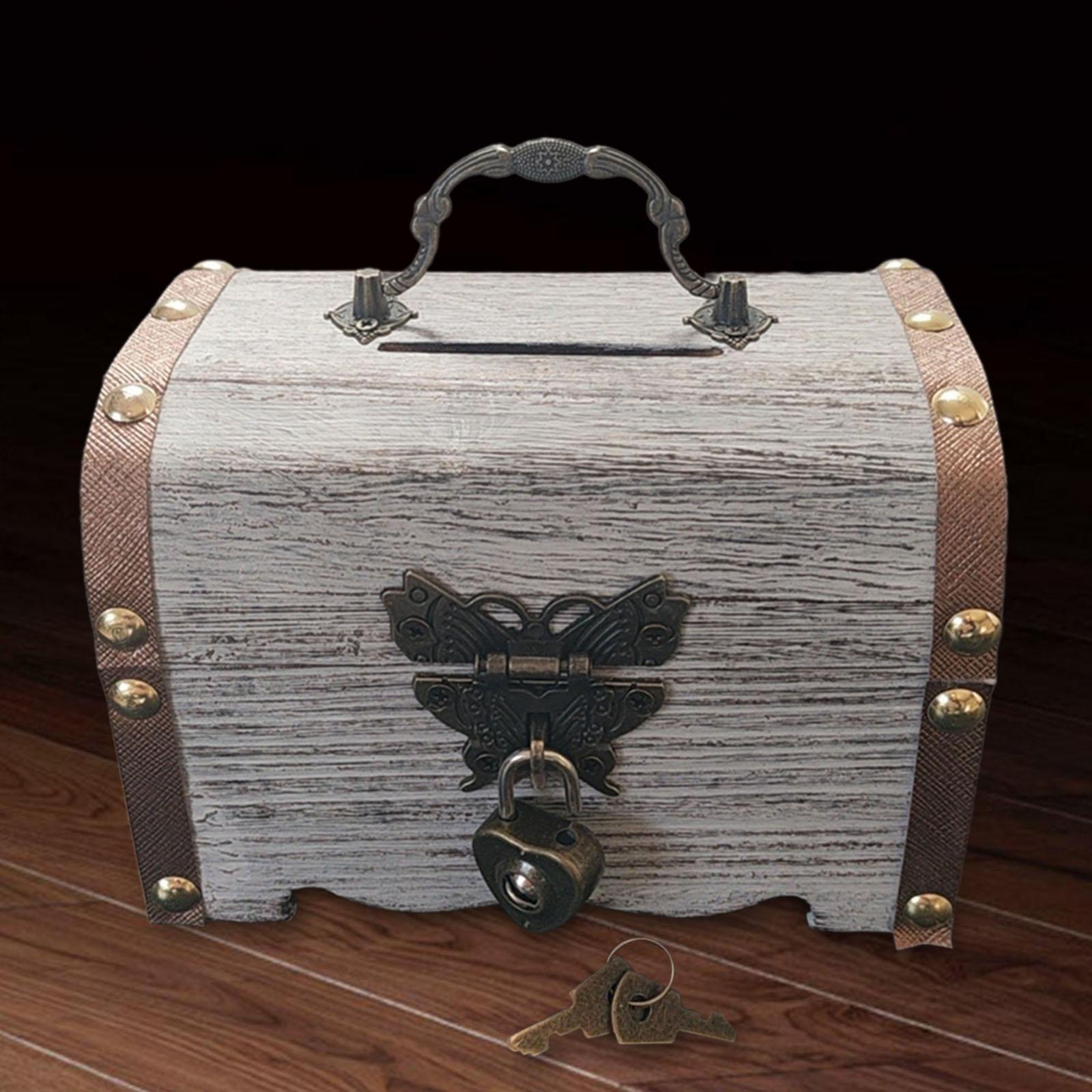 Piggy Bank Treasure Chest with - Food Storage Box With Lock And Key review and price