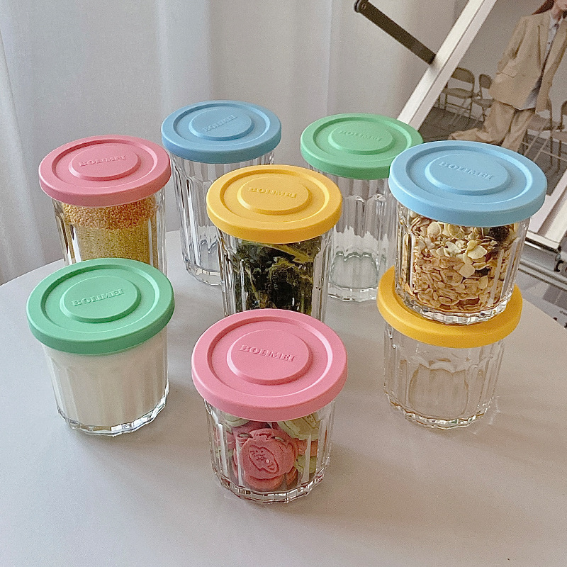 Color Cover Glass Sealed Tank  - Food Storage Glass Jar review and price