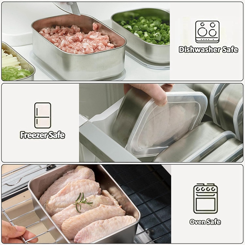 Stainless Steel Containers for - Food Storage And review and price