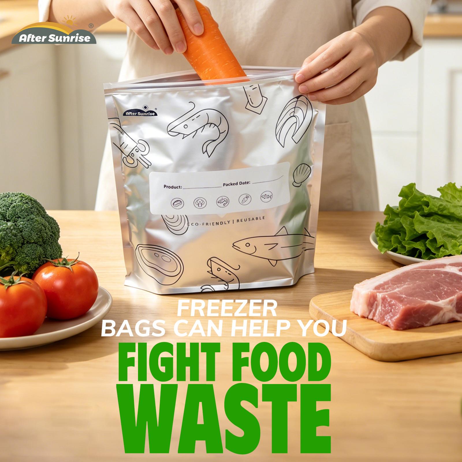 【Refrigerated Food】Reusable Al - Food Storage Zip Lock Bags review and price