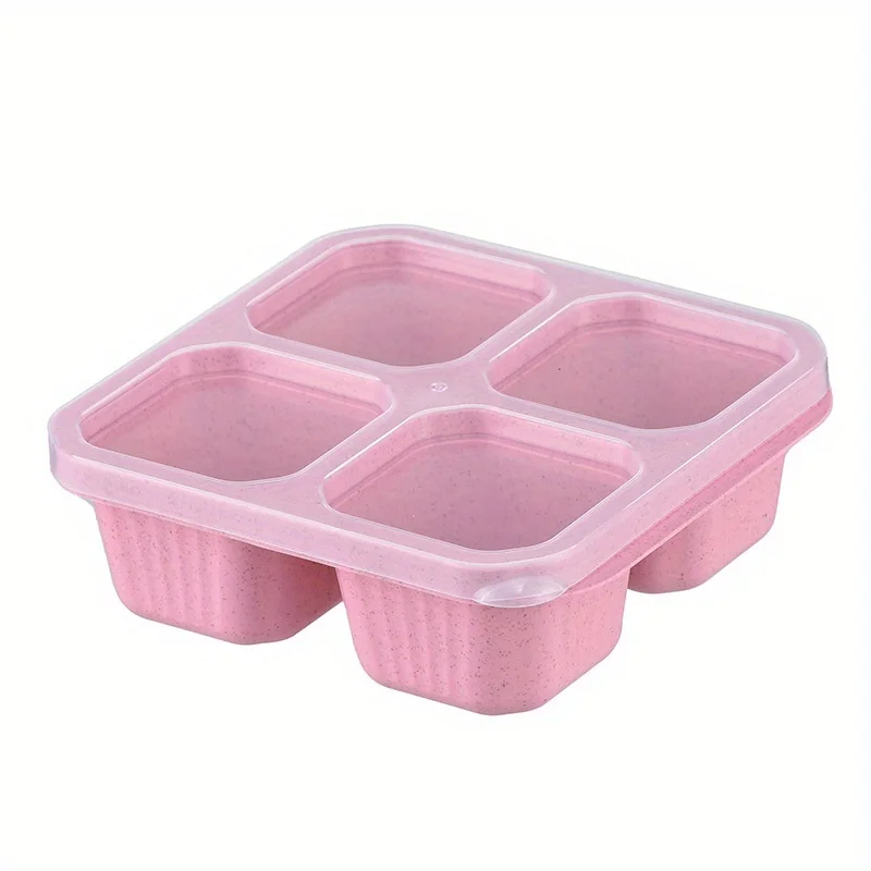 Snack Box with Four Transparen - Food Storage Meal Prep review and price
