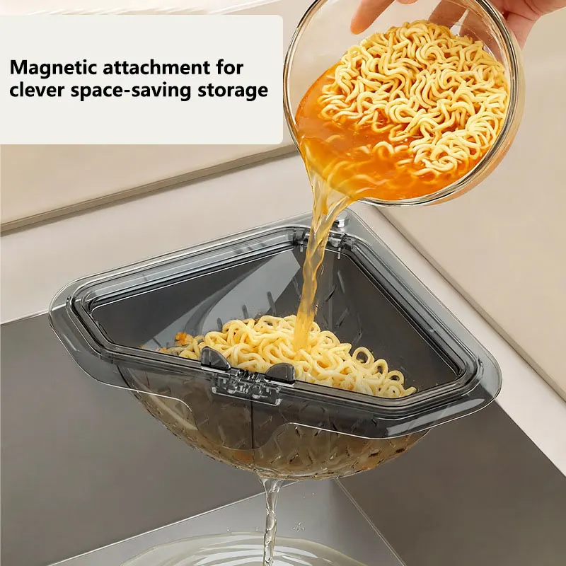 Magnetic Triangular Sink Drain - Food Storage Rack review and price