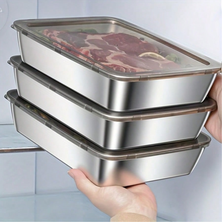 6pcs(3 Boxes+ 3 Lids) Stainles - Food Storage Meal Prep review and price
