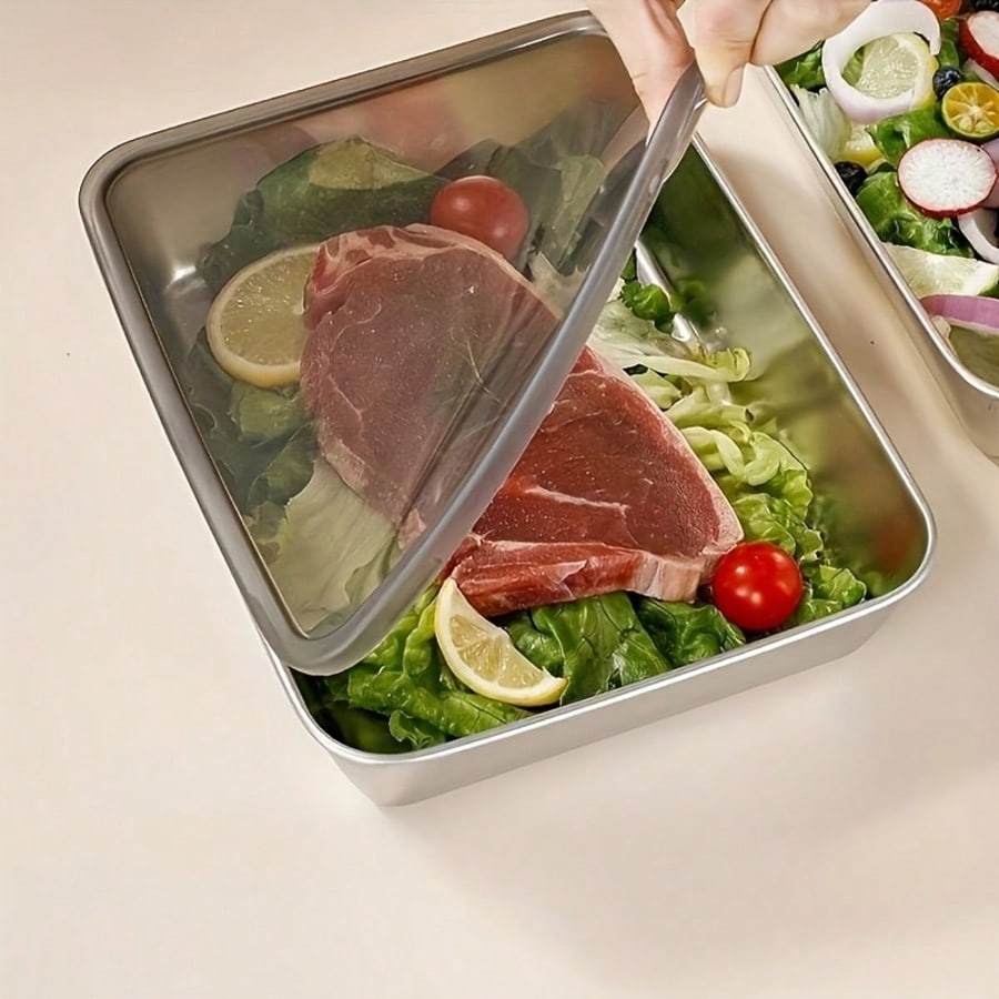 6pcs(3 Boxes+ 3 Lids) Stainles - Food Storage Meal Prep review and price