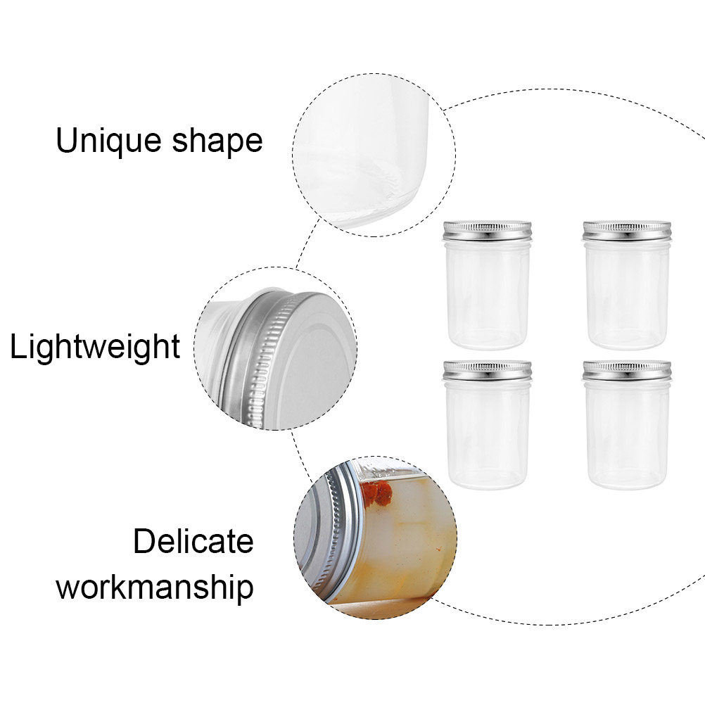 4Pcs Jam Canning Jars Glass Se - Food Storage Glass Jar review and price