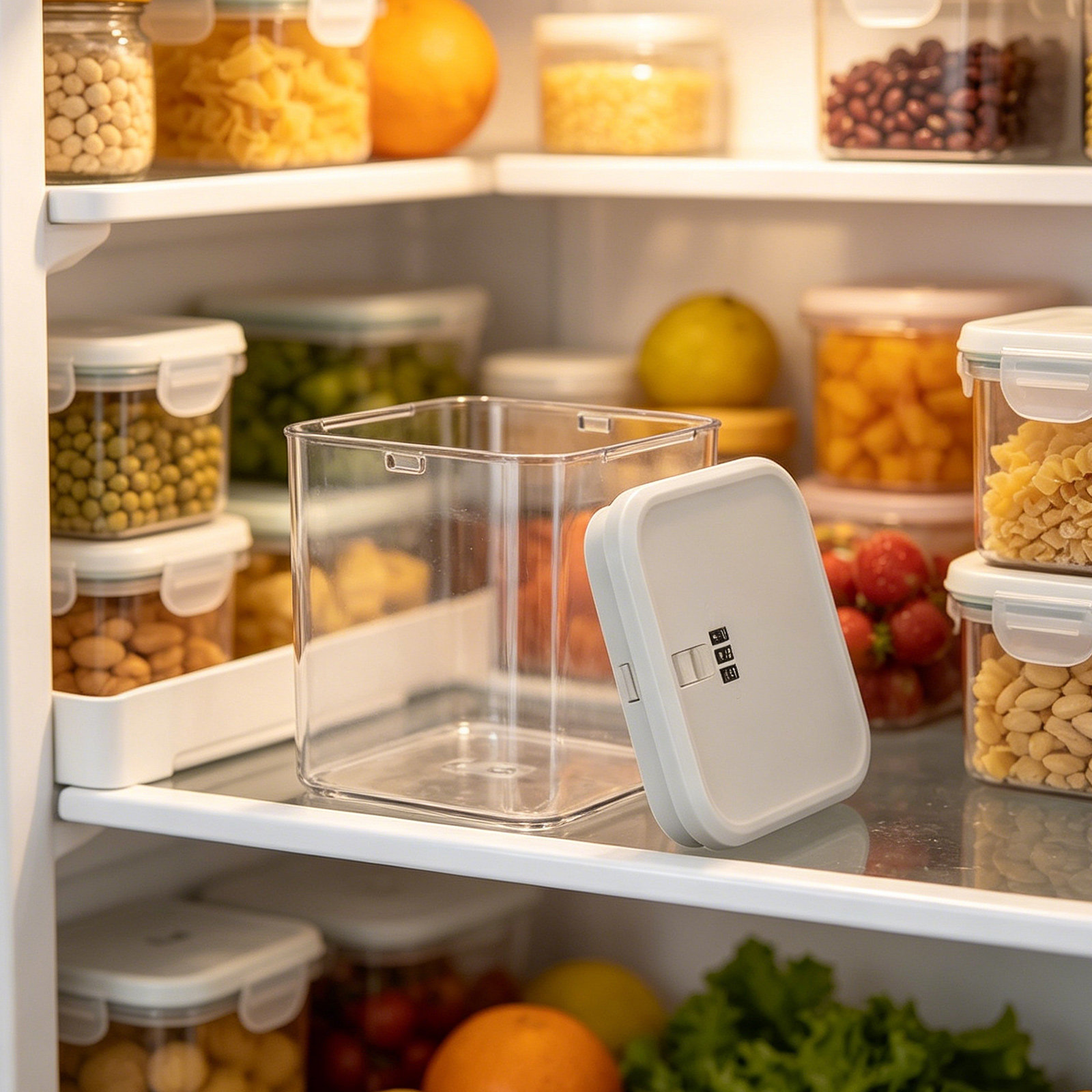 Transparent Refrigerator Stora - Food Storage Lock Box review and price