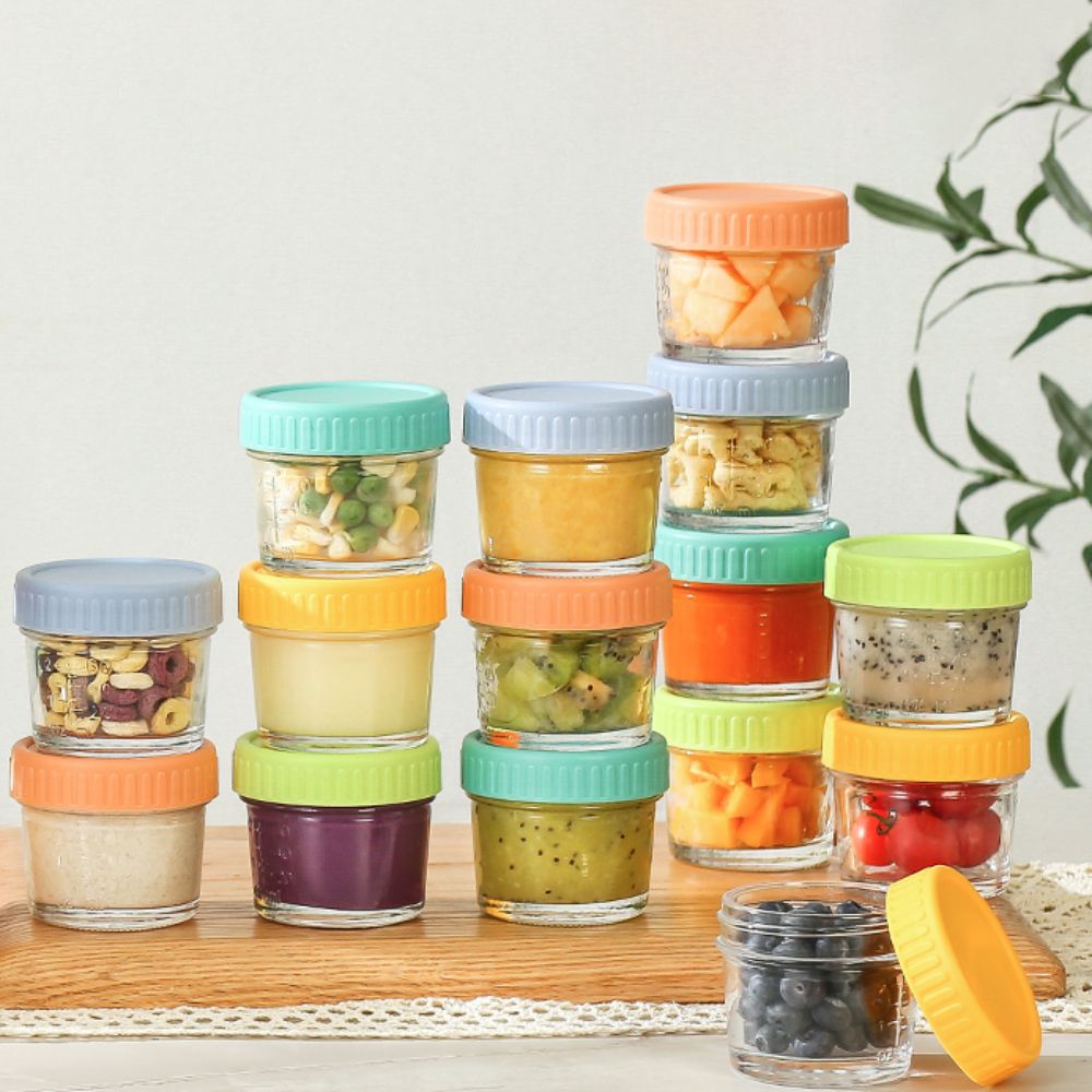 6pcs Glass Baby Food Jar Reusa - Food Storage Glass Jar review and price