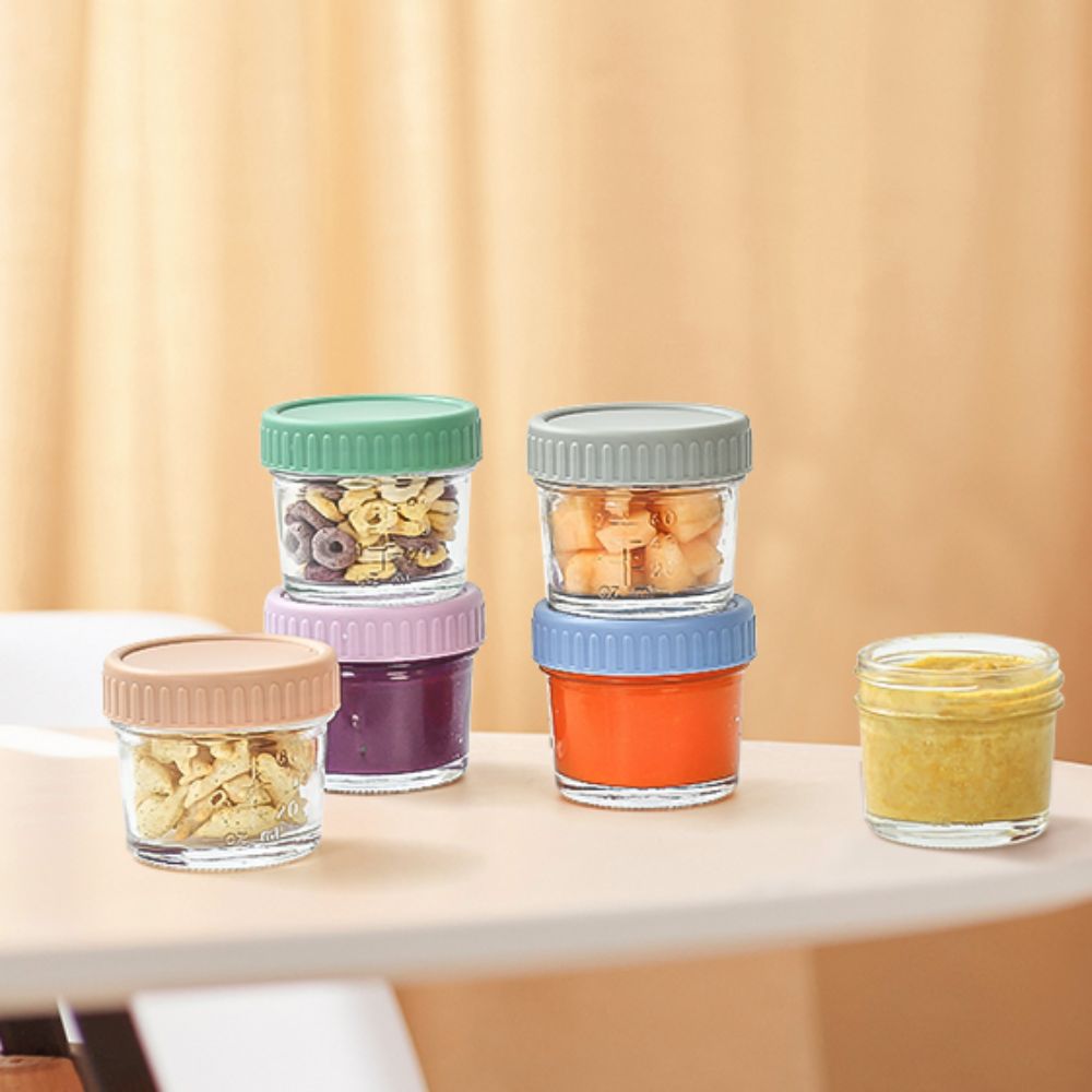 6pcs Glass Baby Food Jar Reusa - Food Storage Glass Jar review and price