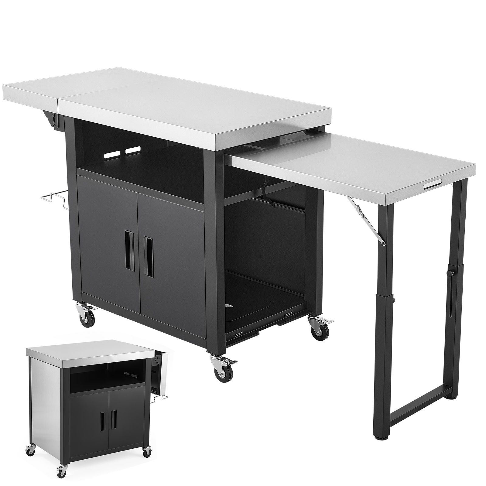 Outdoor Grill Cart with Storag - Food Storage With Wheels review and price