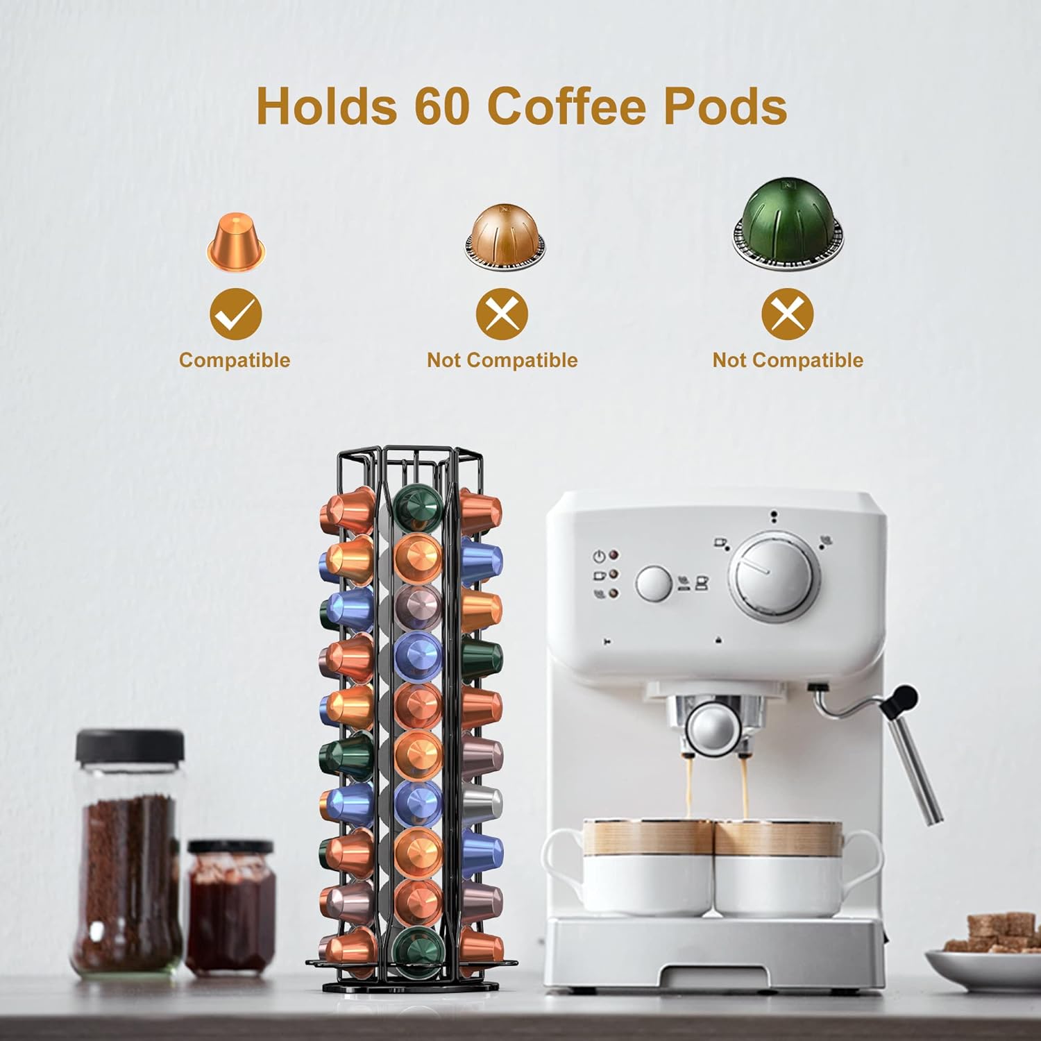 Coffee Pod Holder for Nespress - Food Storage Xl review and price