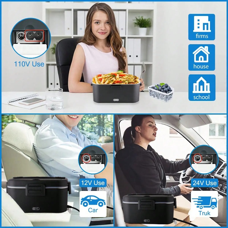 100W Electric Heated Lunch Box - Food Storage Unit review and price