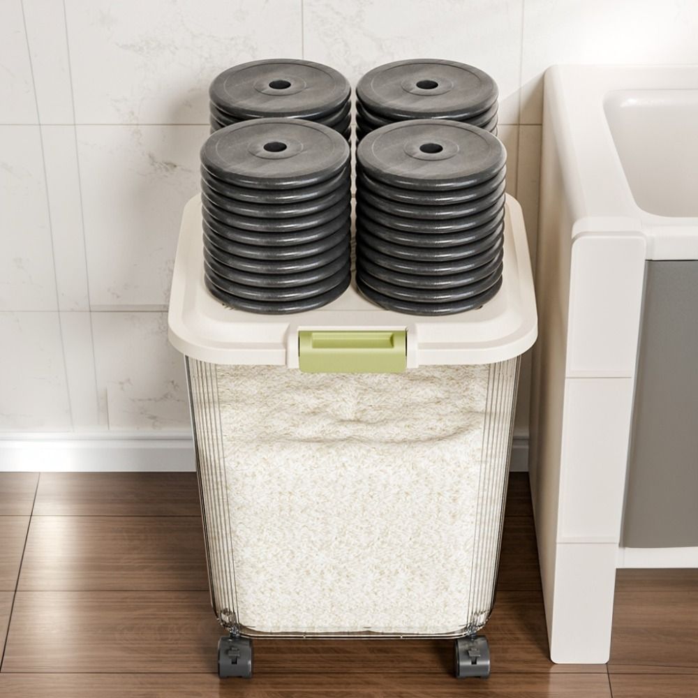 Insect Proof Rice Storage Box  - Food Storage With Wheels review and price