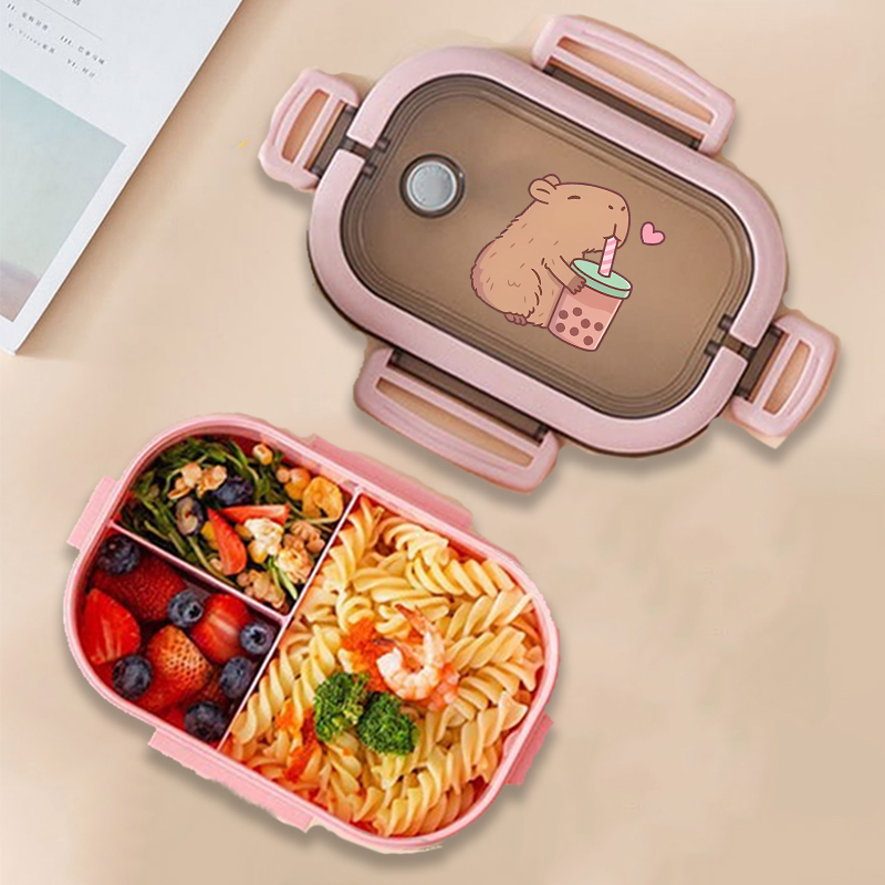 Capybara Bento Lunch Box Anime - Food Storage Kitchen review and price