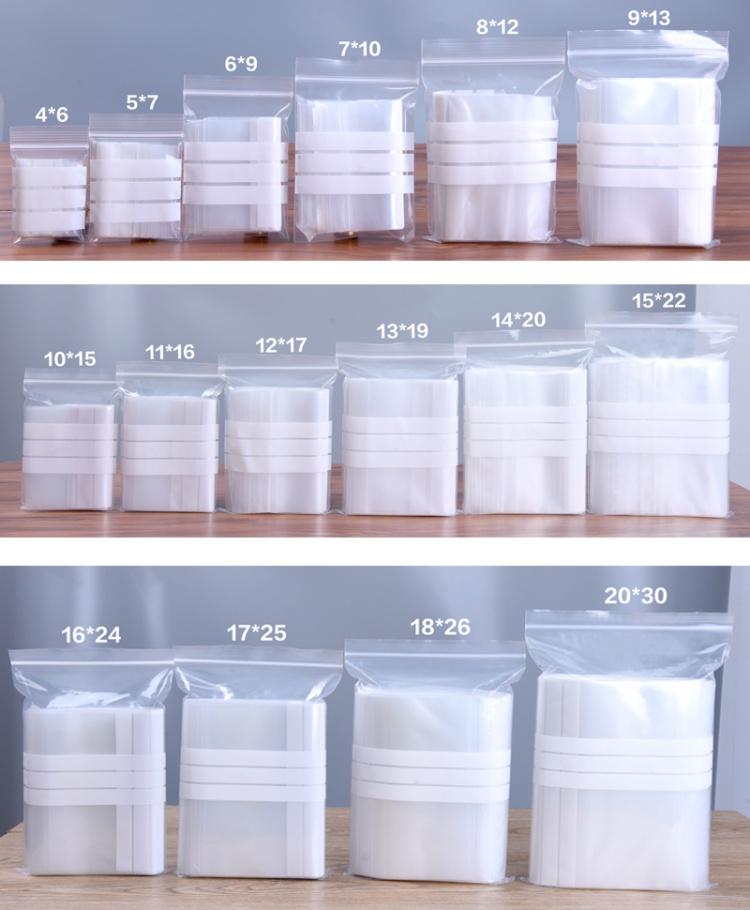 200PCS PE Clear Plastic Writin - Food Storage Zip Lock Bags review and price
