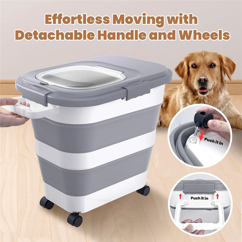 A53Q-Food Storage Container 1P - Food Storage With Wheels review and price