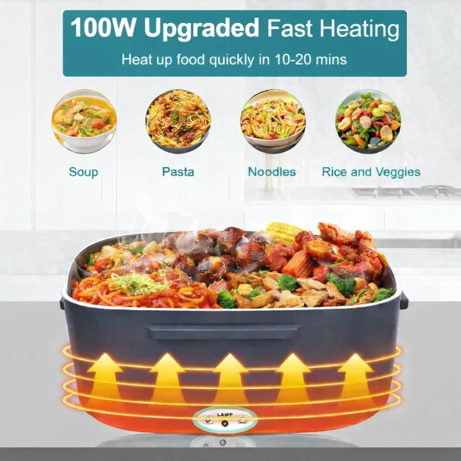 Electric Lunch Box Food Warmer - Food Storage Not Plastic review and price