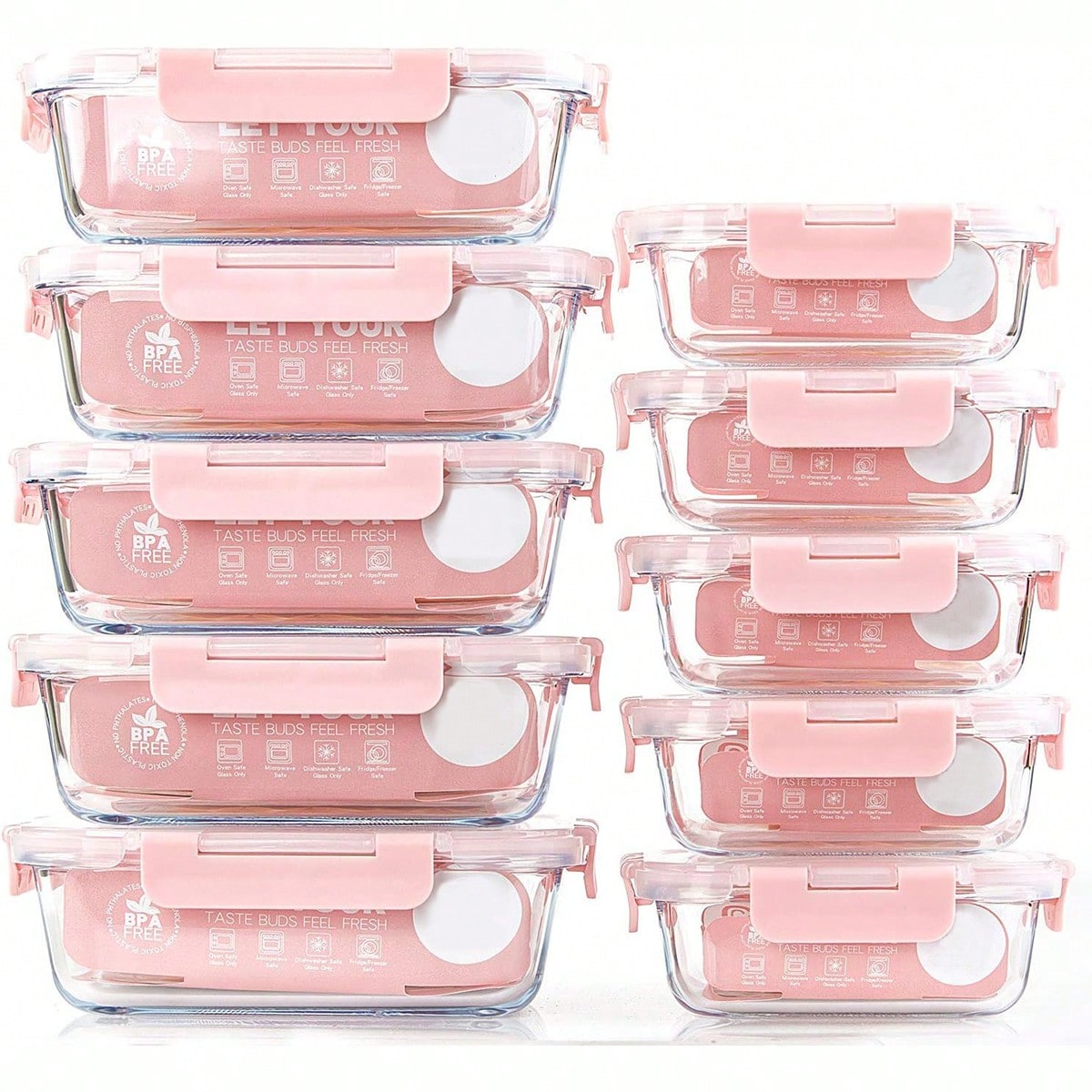 10 Pack Glass Meal Prep Contai - Food Storage Freezer review and price