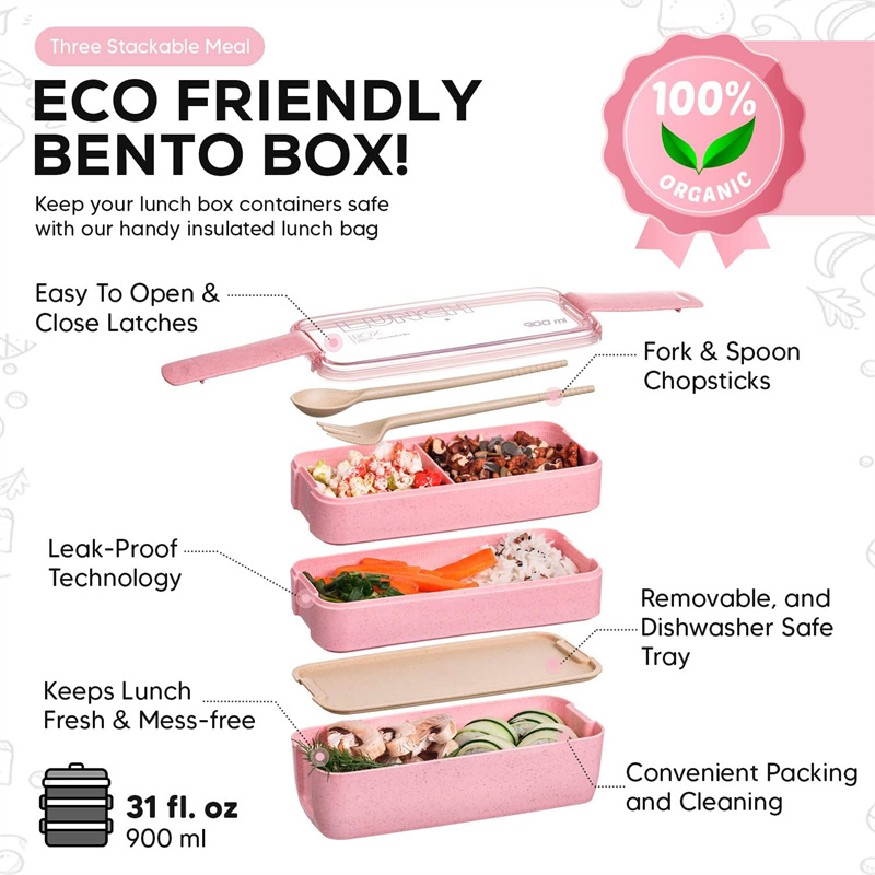 3-In-1 Compartment Wheat Straw - Food Storage Meal Prep review and price