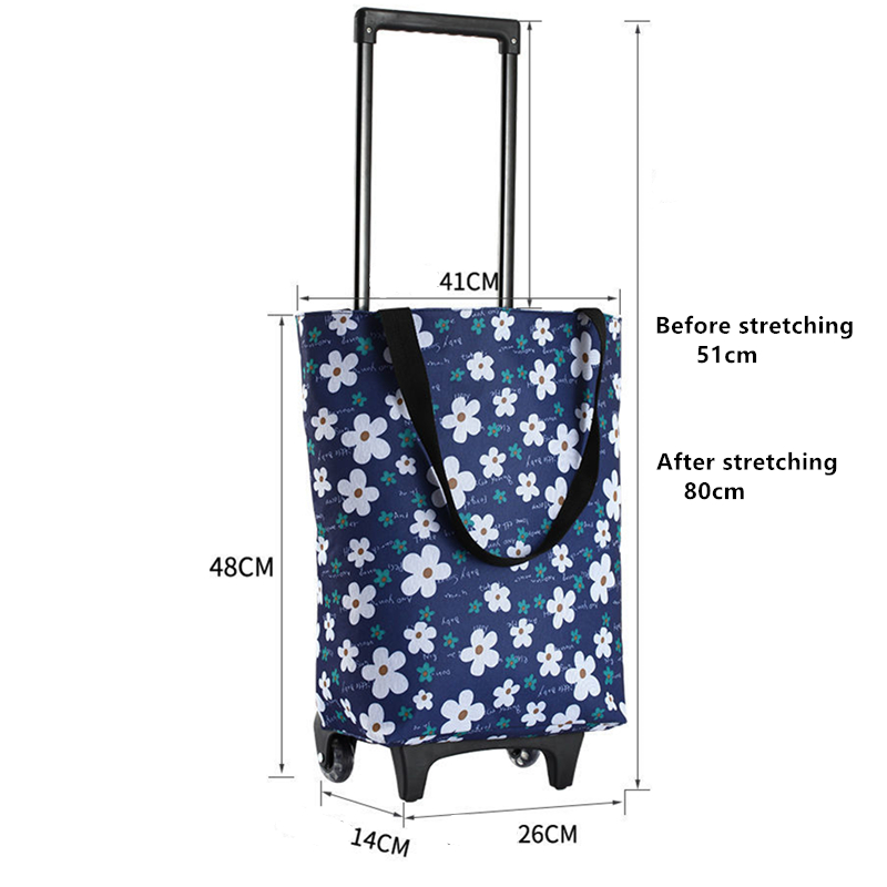 Folding Shopping Pull Cart Tro - Food Storage With Wheels review and price