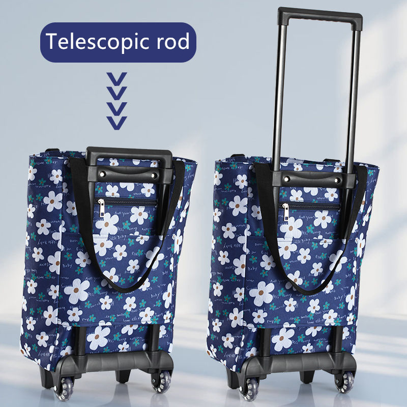 Folding Shopping Pull Cart Tro - Food Storage With Wheels review and price