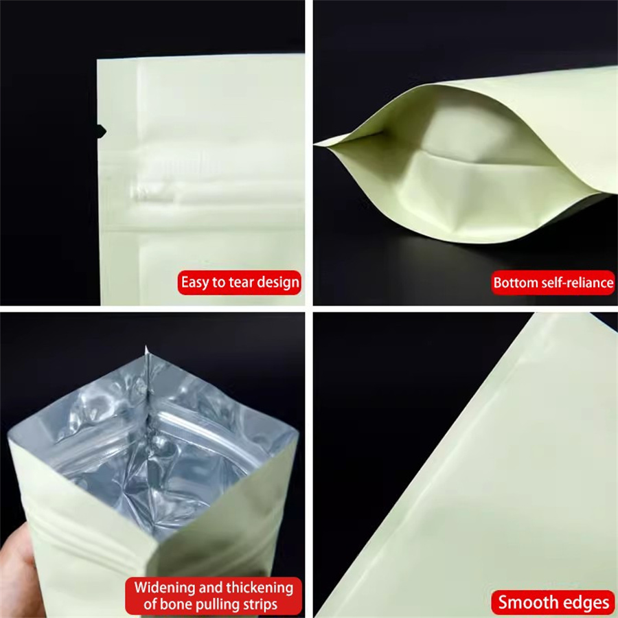 50/100PCS Matte Pale Yellow Zi - Food Storage And review and price