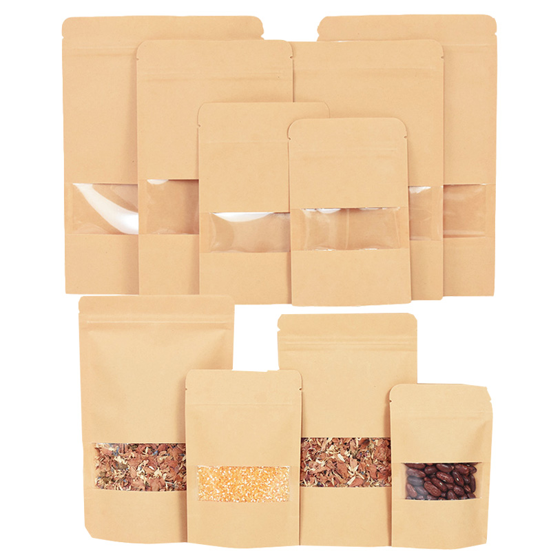 20/50pcs Kraft Paper Zip Lock  - Food Storage Zip Lock Bags review and price