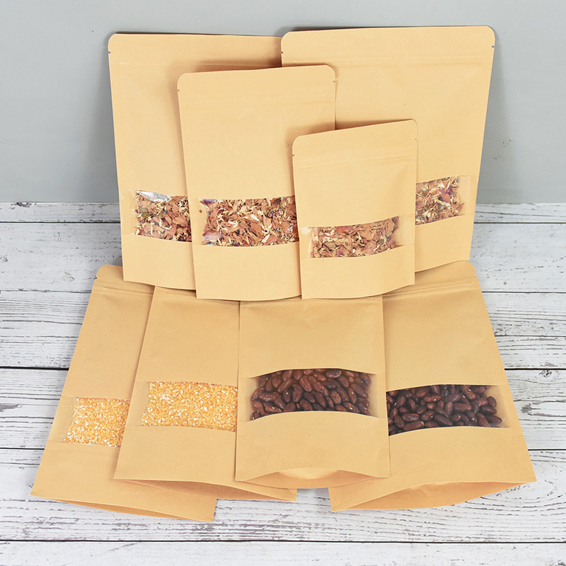 20/50pcs Kraft Paper Zip Lock  - Food Storage Zip Lock Bags review and price