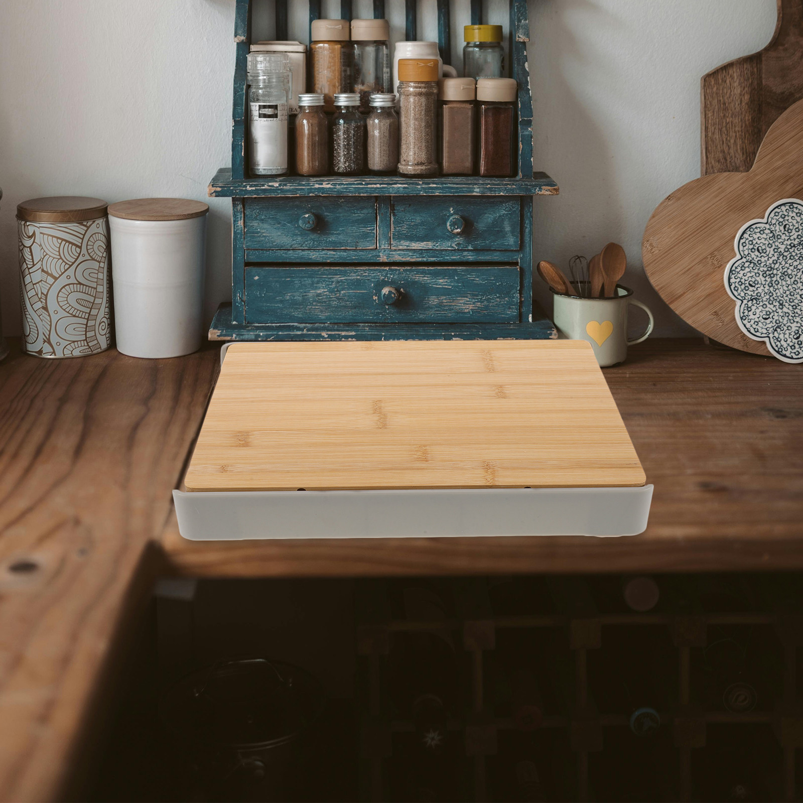 Cutting Board with Slide-Out S - Food Storage Kitchen review and price