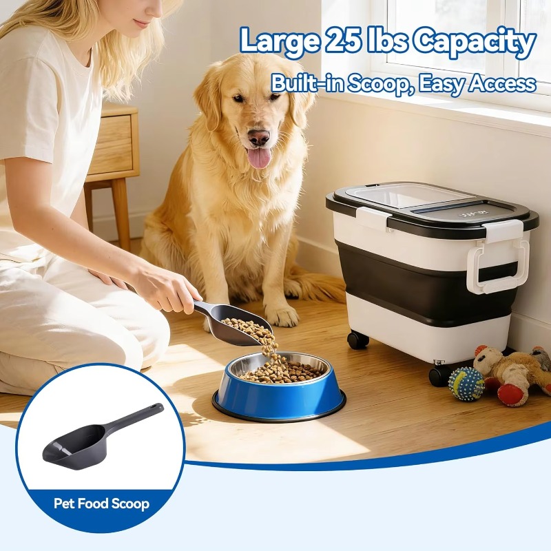 Dog Food Storage Container 20- - Food Storage With Wheels review and price
