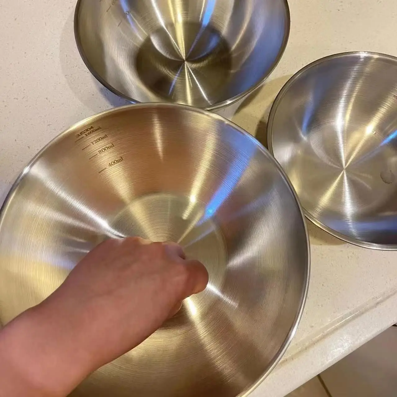 1-3 Stainless Steel Bowl Set w - Food Storage Bowls review and price