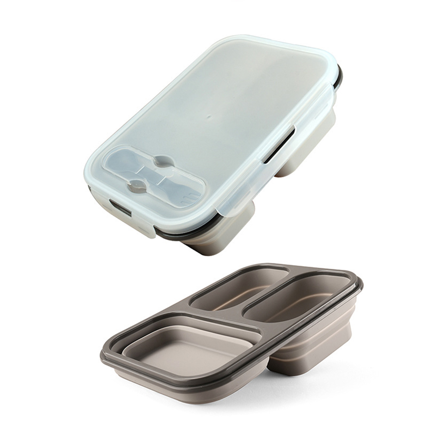 1100ml Foldable Silicone Lunch - Food Storage Meal Prep review and price
