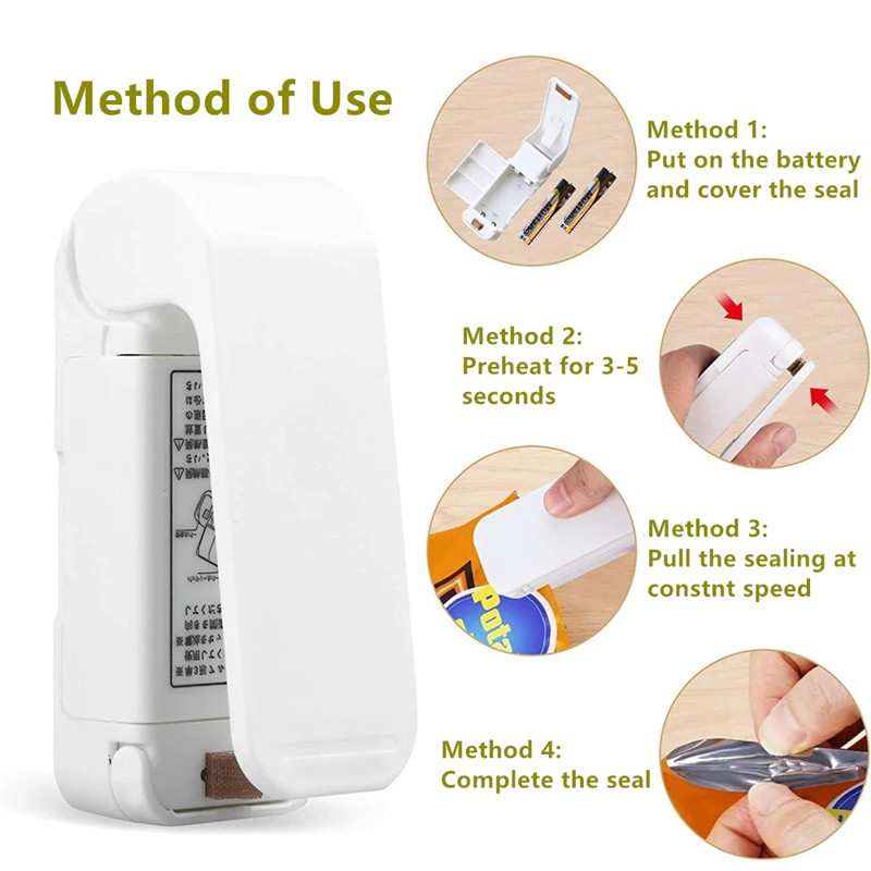 Portable Bag Heat Sealer Plast - Food Storage Zip Lock Bags review and price