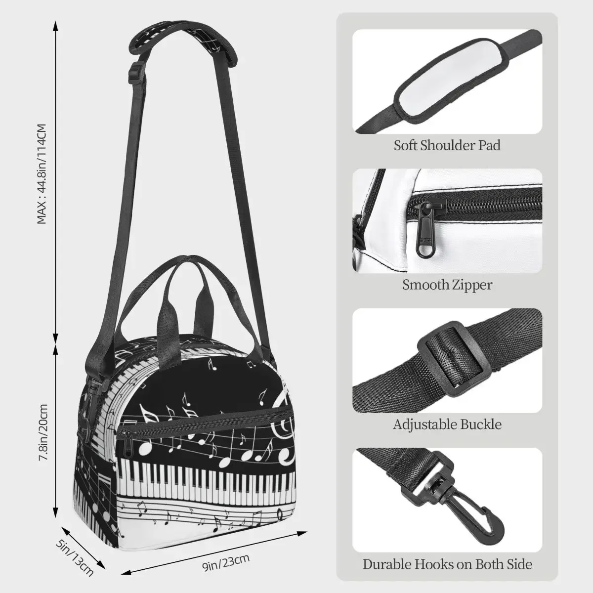 Abstract Piano Keys With Music - Food Storage Notes review and price