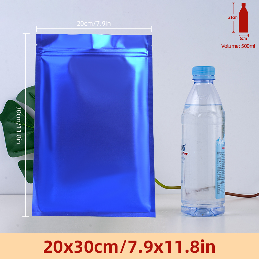 100pcs Matte Blue Foil Zipper  - Food Storage And review and price