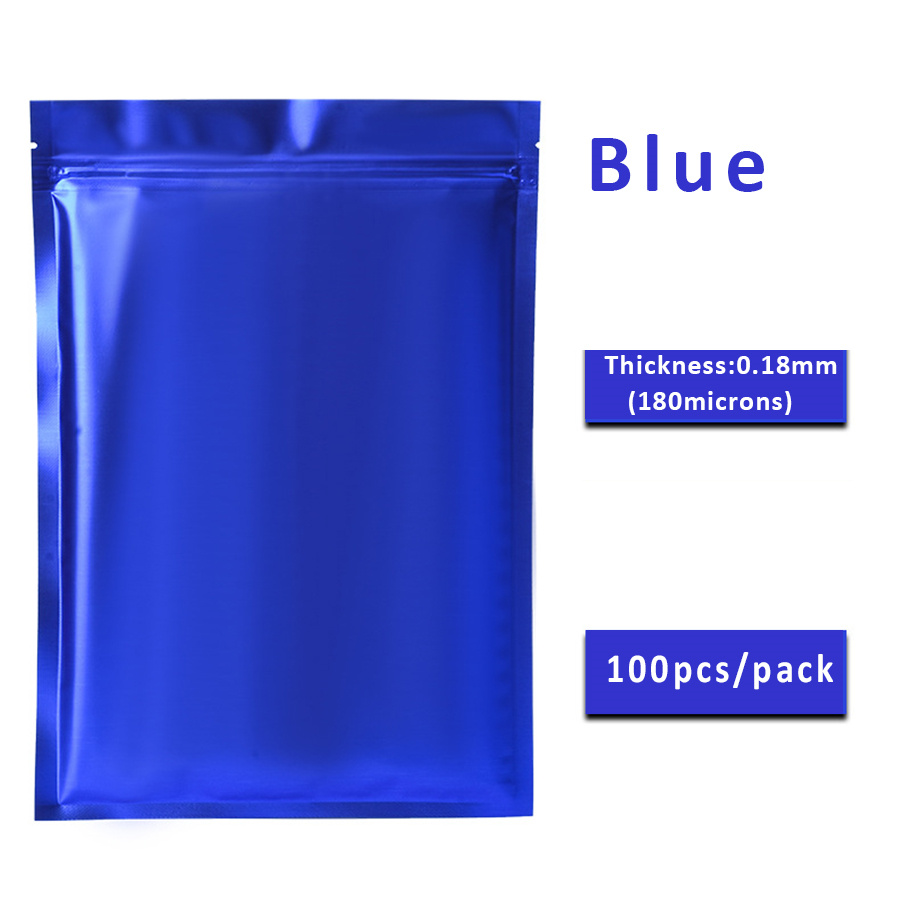 100pcs Matte Blue Foil Zipper  - Food Storage And review and price