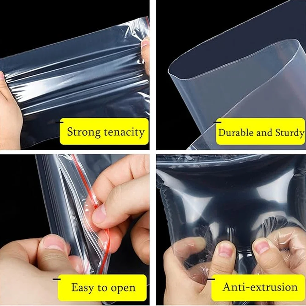 100-1000Pcs Reclosable Transpa - Food Storage Lock Box review and price