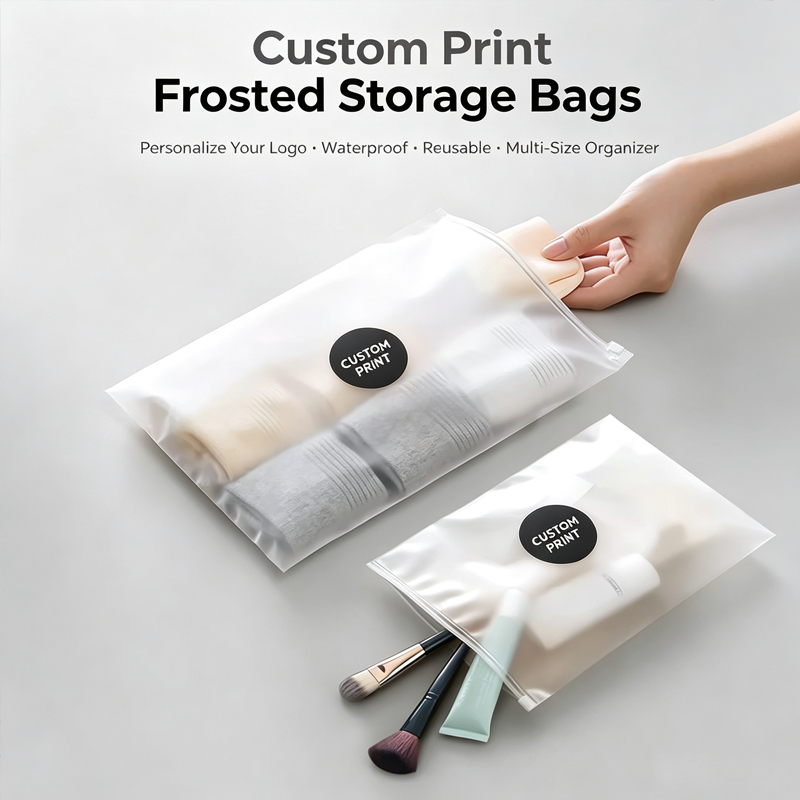 Custom Logo Print Frosted Zipp - Food Storage Of Plants review and price