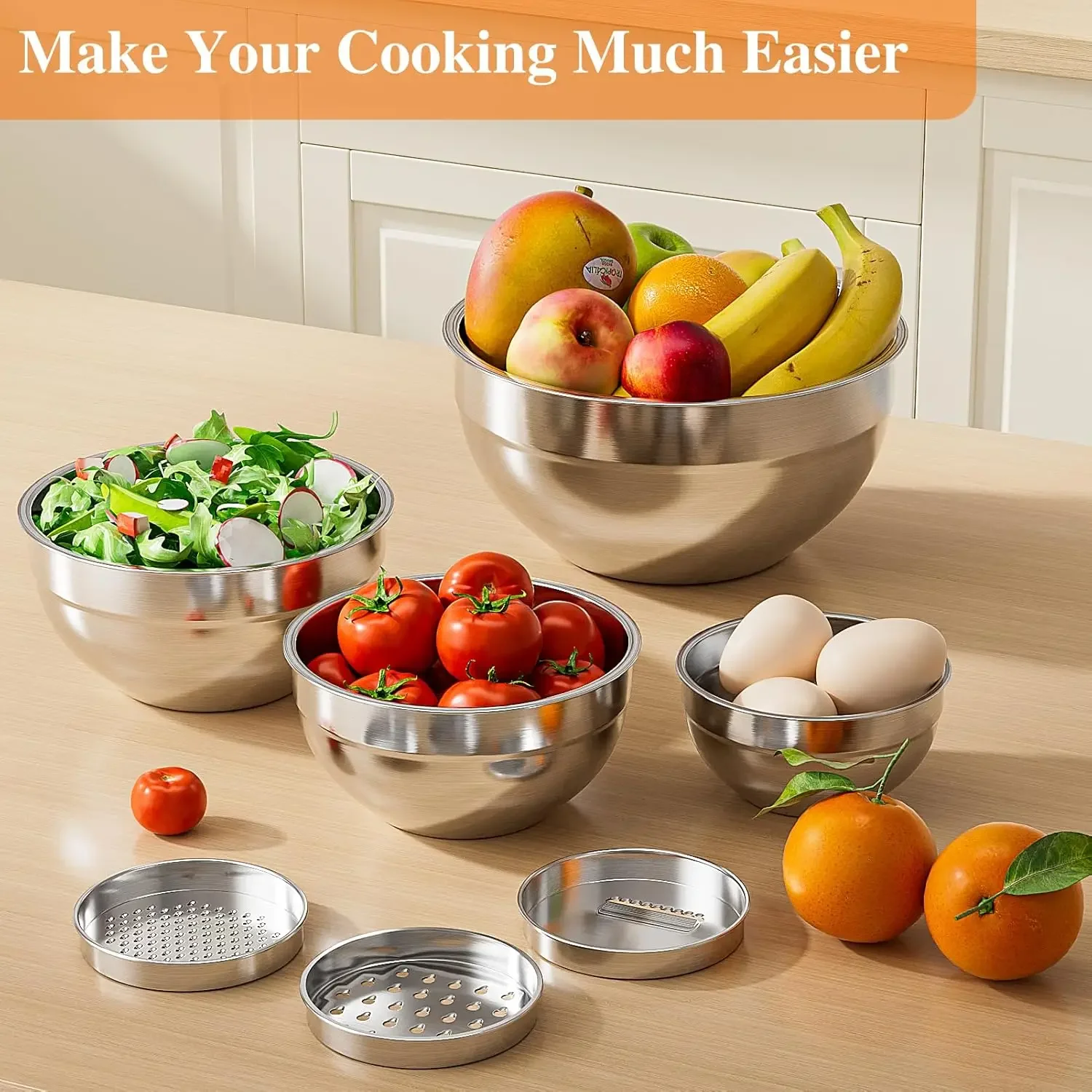 6Pcs Stainless Steel Mixing Bo - Food Storage Bowls review and price