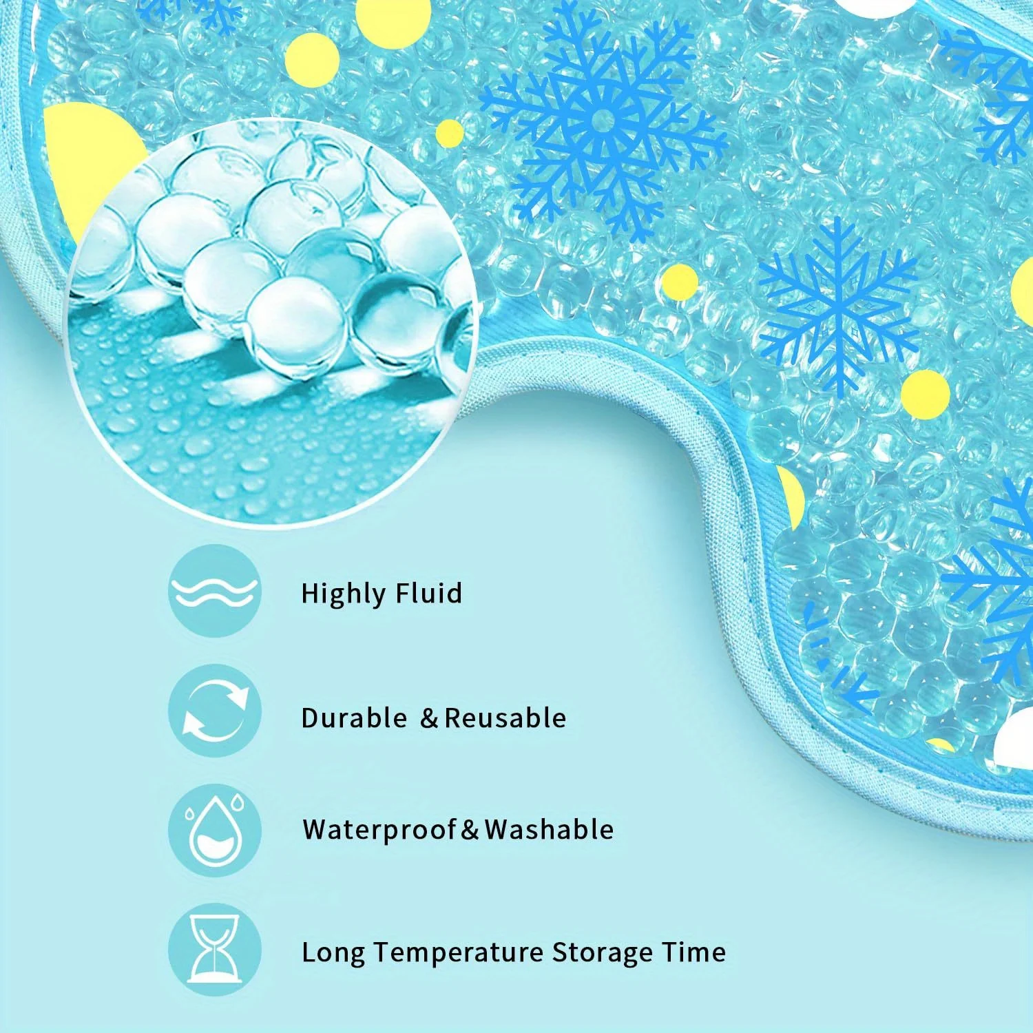 Cooling Eye Mask with Gel Bead - Cold Pack Ice Gel review and price