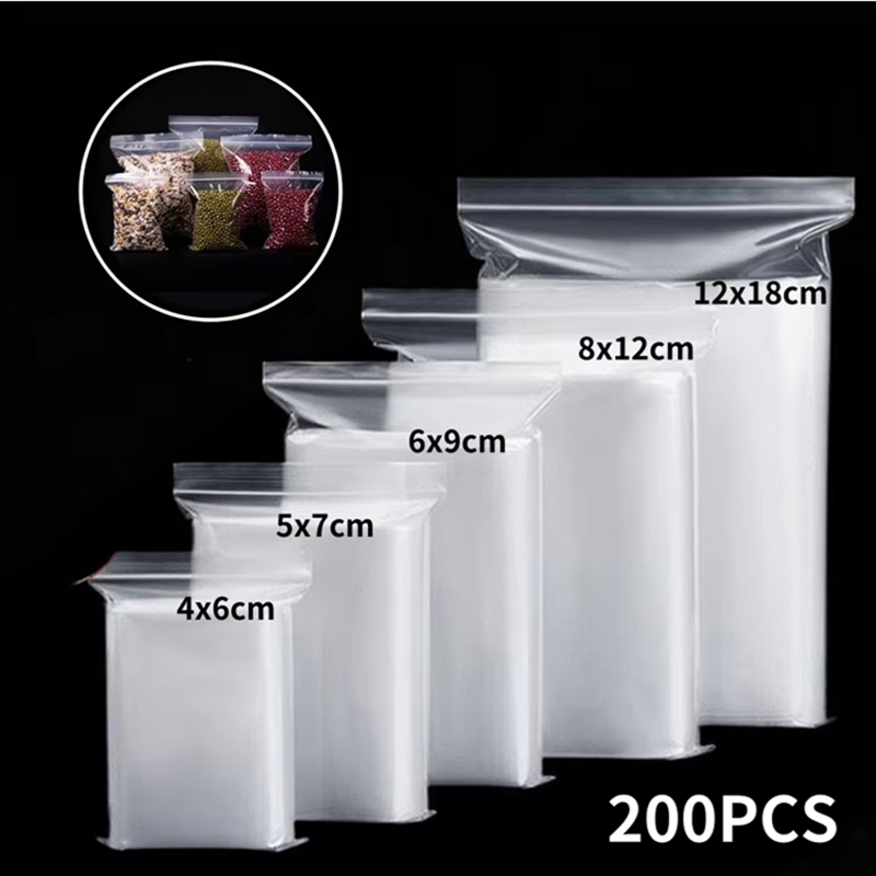 100pcs Transparent Zip Bags Fo - Food Storage Zip Lock Bags review and price
